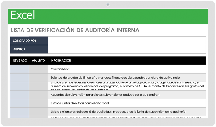 Internal Audit Checklist - ES