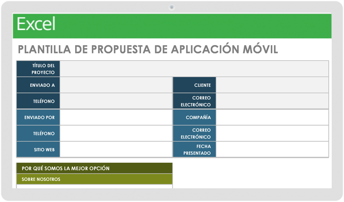 Plantilla de Propuesta de Aplicación Móvil